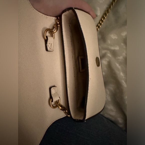 Guess Nelly micro mini flap crossbody leather bag with gold hardware - Picture 10 of 14